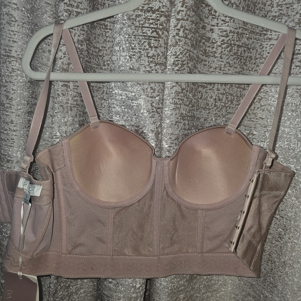 Glamorous Pink Rhinestone Bustier - Picture 8 of 8